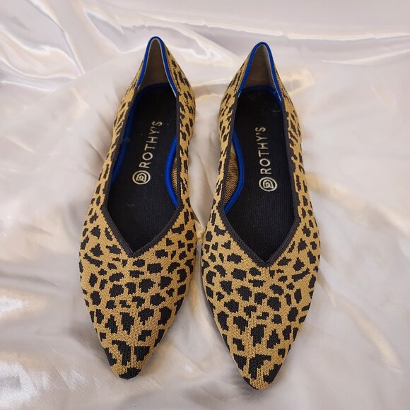 Rothy's The Point Leopard Print Flats Size 11.5 - Picture 5 of 5